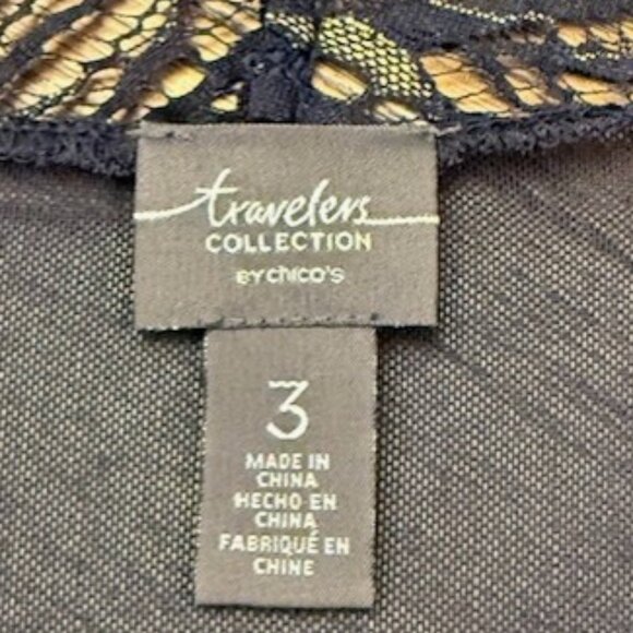 CHICO'S Travelers Collection Open Front Sheer Cardigan - Picture 10 of 11